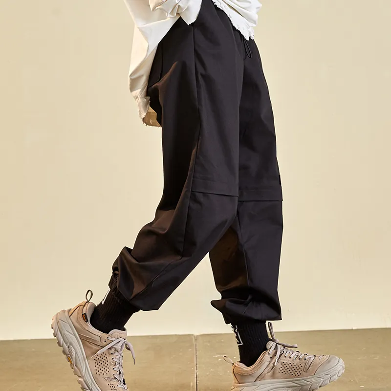 FRLMK Casual Pants Unisex Black-4
