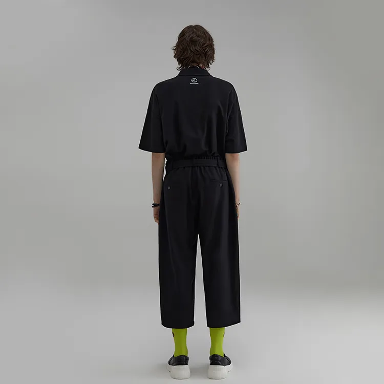 RICKYOUNG Polo Shirts Unisex Black-2