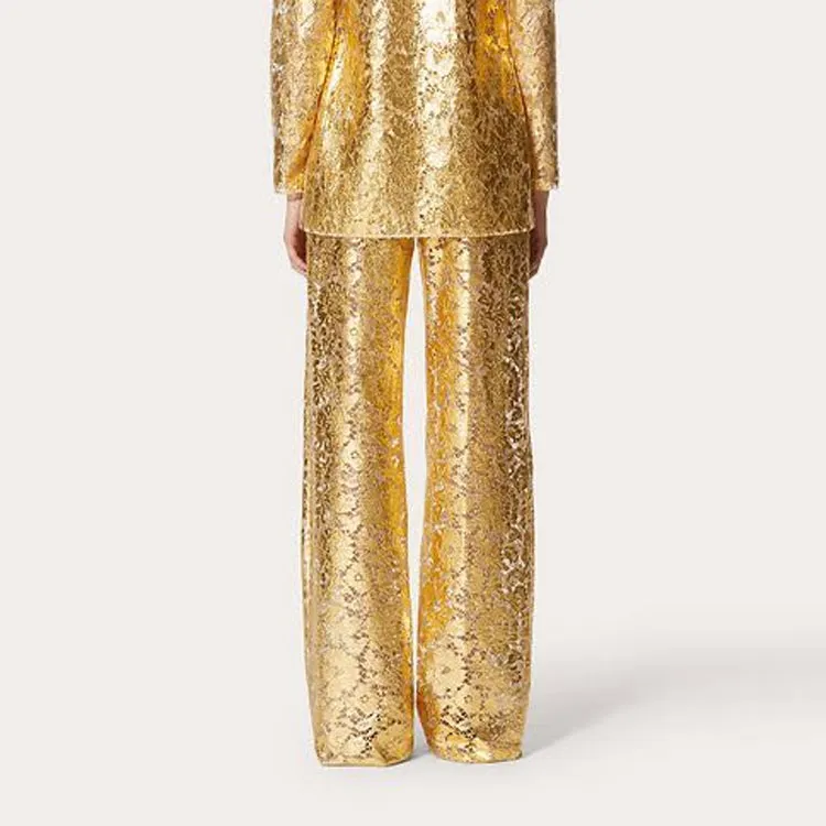 Valentino All-Over Patterned Straight Leg Trousers-3