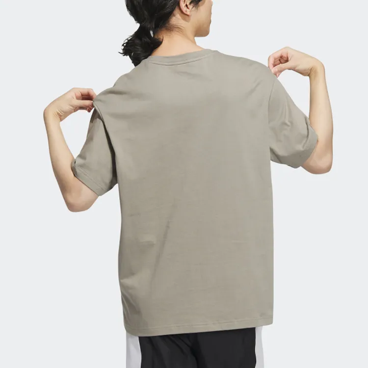 Adidas Neo T Shirt Unisex Pebble Silver Gray-1