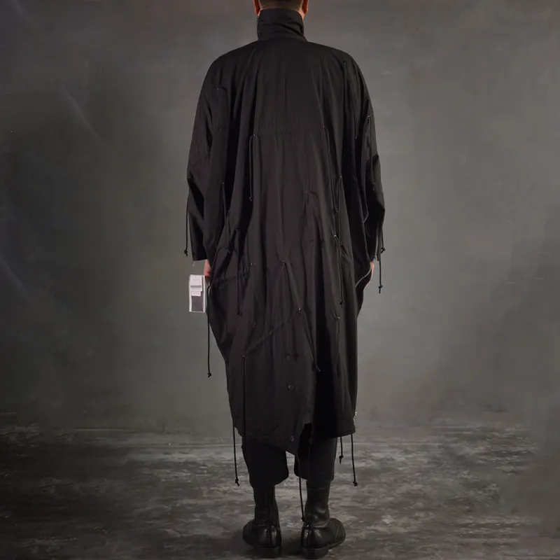 Yohji Yamamoto Trench Coats Unisex Black-6