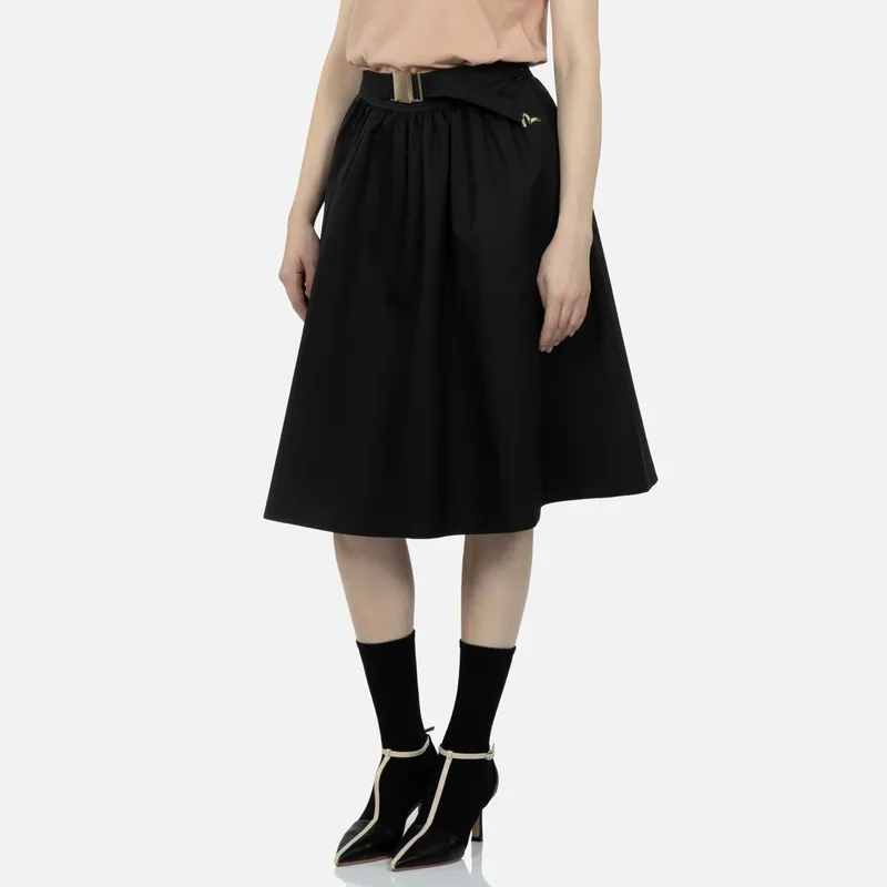 EVISU Casual Long Skirts Women's Black-2