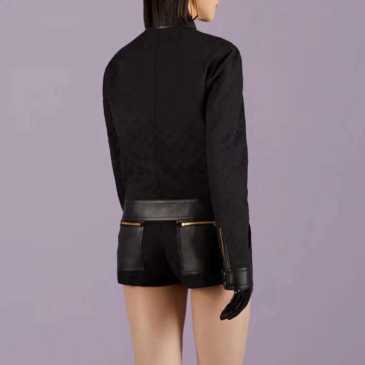 GUCCI Zip Detail Contrast Jacket-3