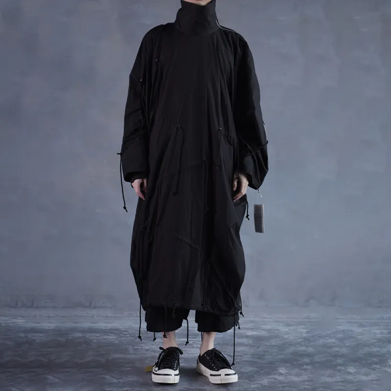 Yohji Yamamoto Trench Coats Unisex Black-2