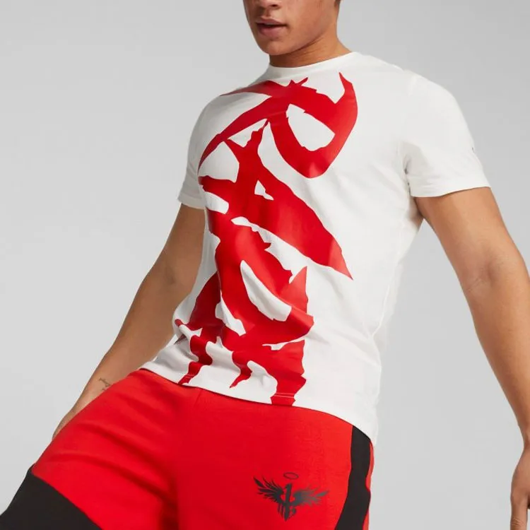 PUMA ESS T Shirts Men White-4