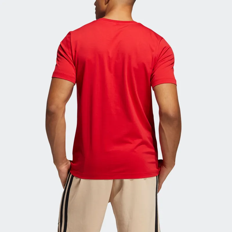 Adidas T Shirts Men Red-2