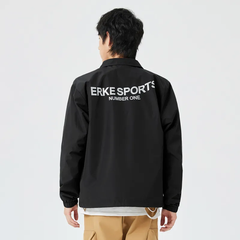 Erke Jackets Men Jet Black-3