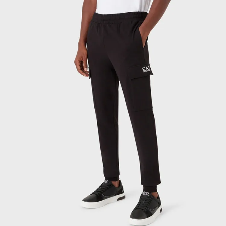 EMPORIO ARMANI Logo Printed Elasticated Waistband Cargo Trousers-2