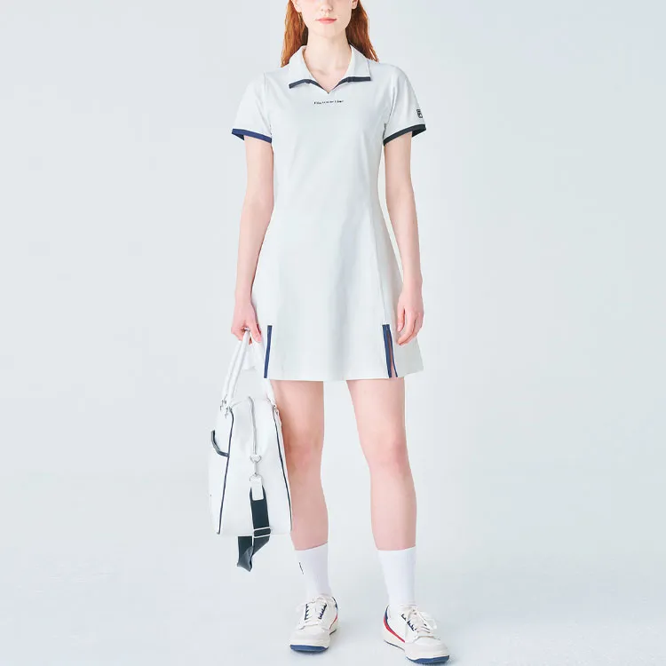 FILA Short Sleeved Dresses Women's White-2