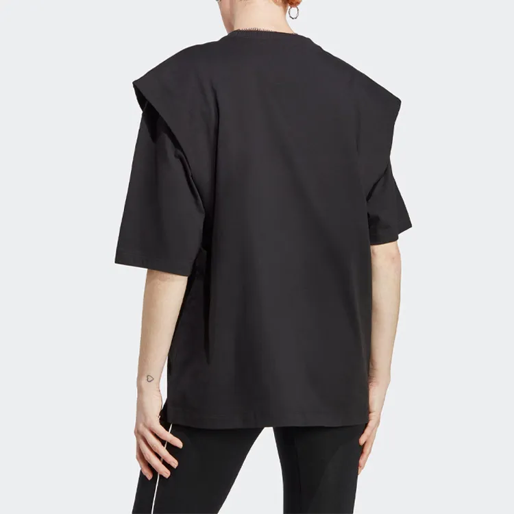 Adidas Originals Cap-sleeve Logo-print T-shirt-3