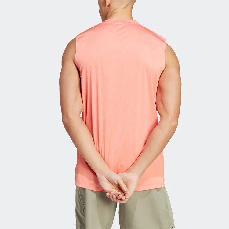 Adidas Tank Tops Men's Coral Pink-2
