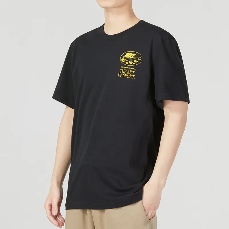 Nike T Shirts Men Black-4