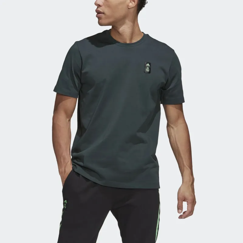 Adidas T-Shirts Men Dark Shadow Green-3