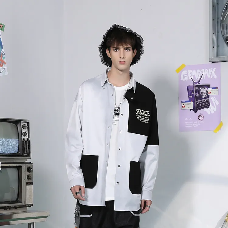 GENANX Shirts Unisex White Gray-3
