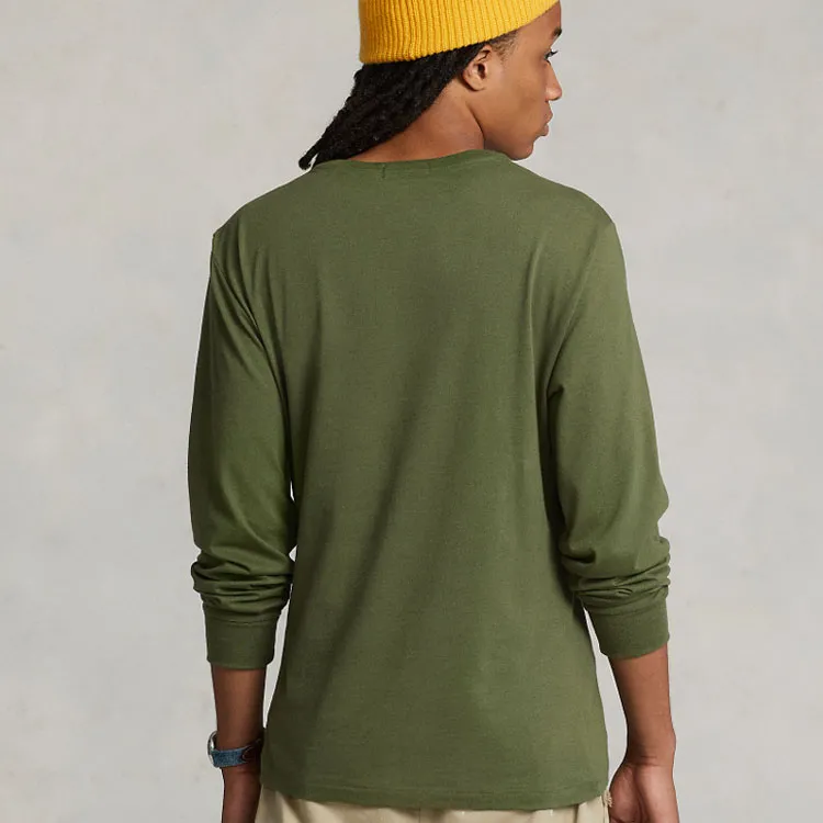 Polo Ralph Lauren T Shirts Men Army Green-3