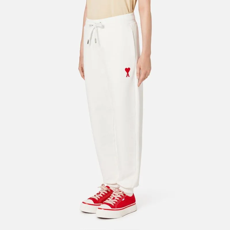 AMIPARIS Heart Series Knitted Sweatpants Unisex White-1