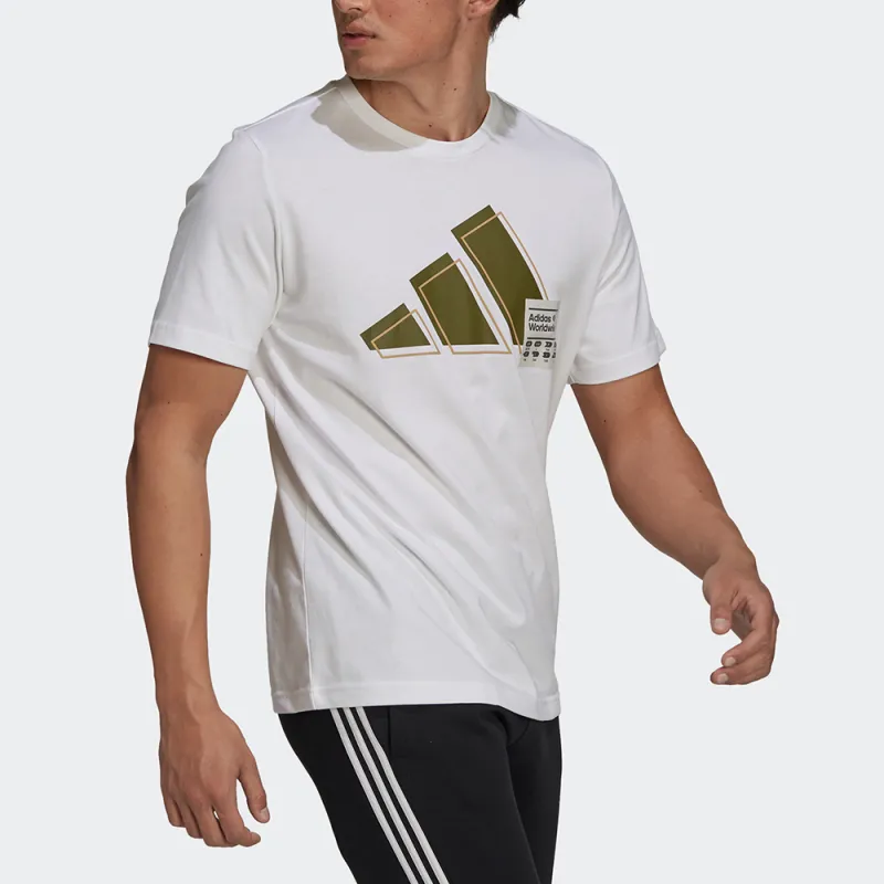 Adidas T Shirts Men White-3