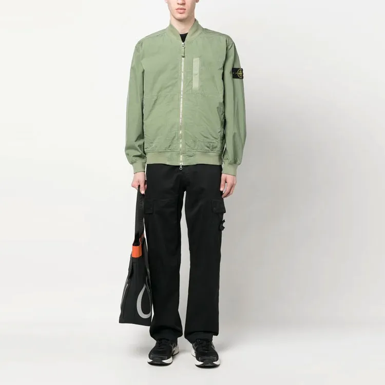 STONE ISLAND Compass motif Bomber Jacket-1