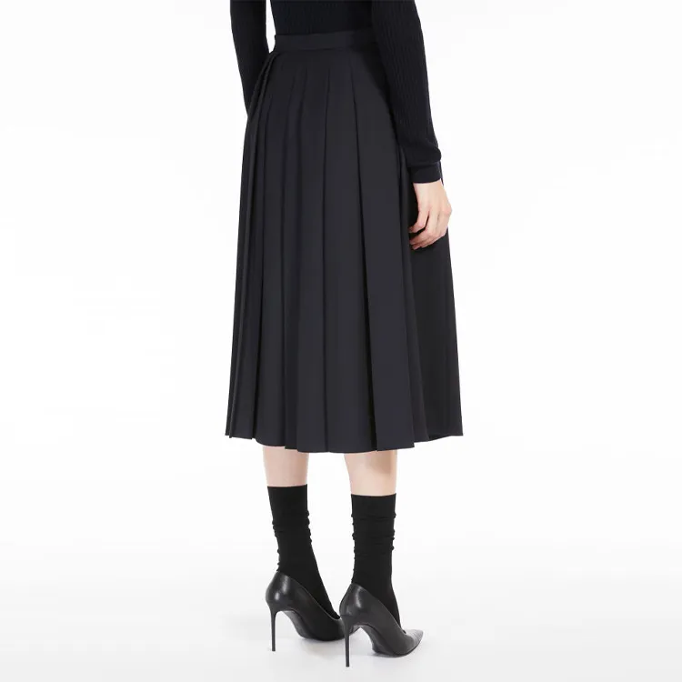 MaxMara Casual Long Skirt Women's Black-3
