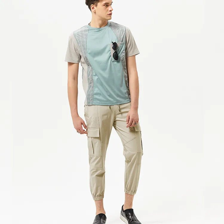 DAVID NAMAN Cargo Pants Casual Pants Men's Beige-2