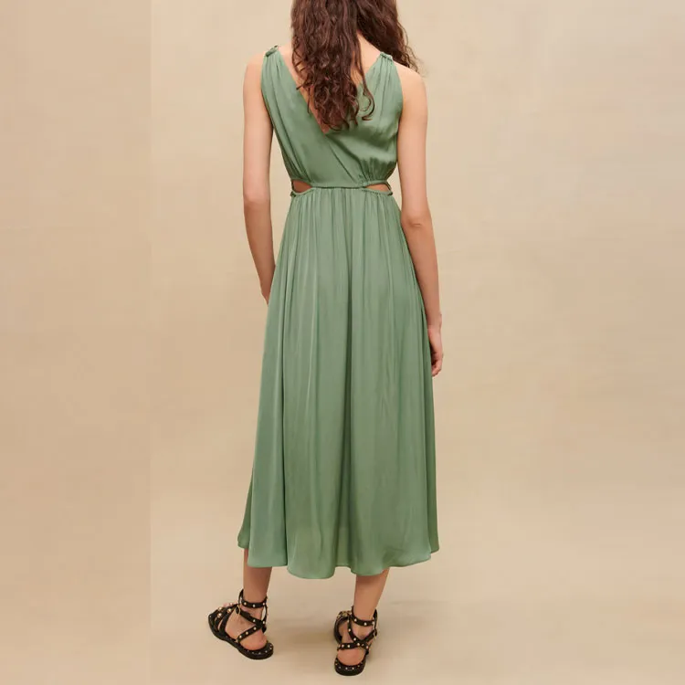 Maje Slip Dresses Women's Green-2