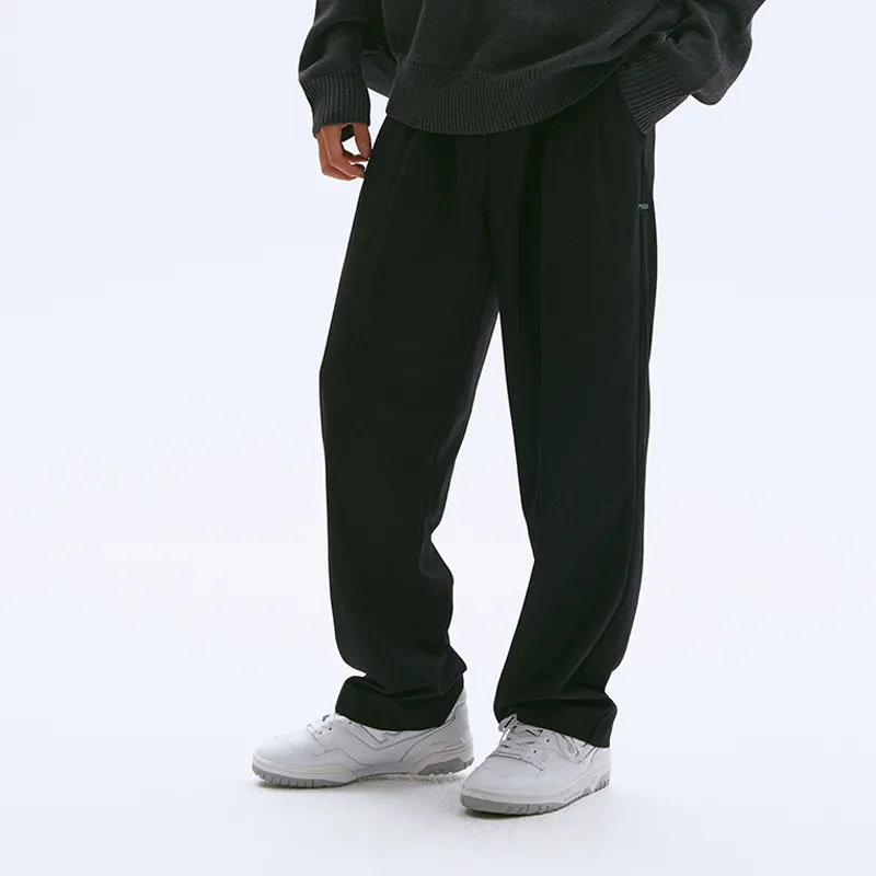 CHEMIST CREATIONS Straight Casual Pants Unisex Black-3
