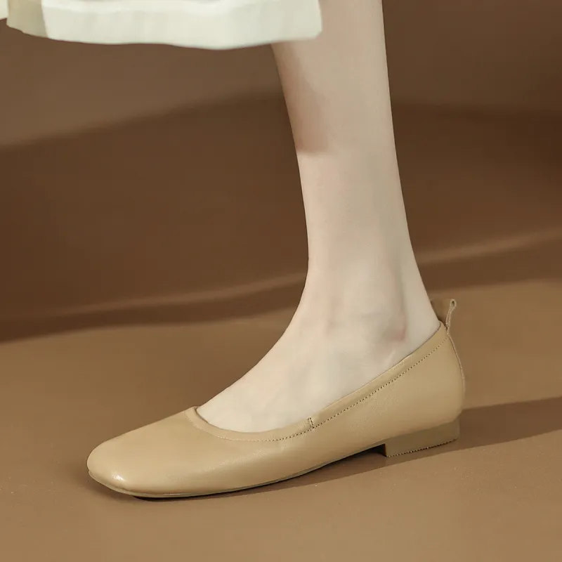 CAMEIDO Women's Casual Shoes Women's Apricot-4