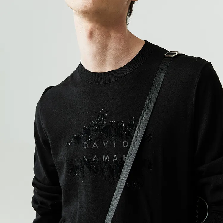 DAVID NAMAN Sweaters Men Black-6