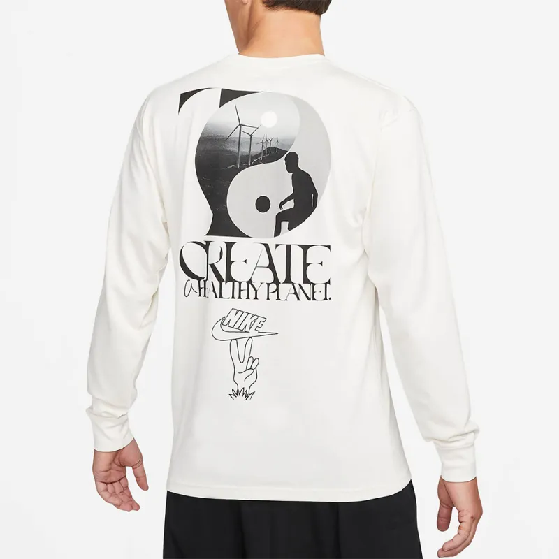 Nike T Shirts Men Ecru-1