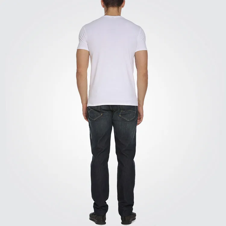 ARMANI JEANS T Shirts Men White-2