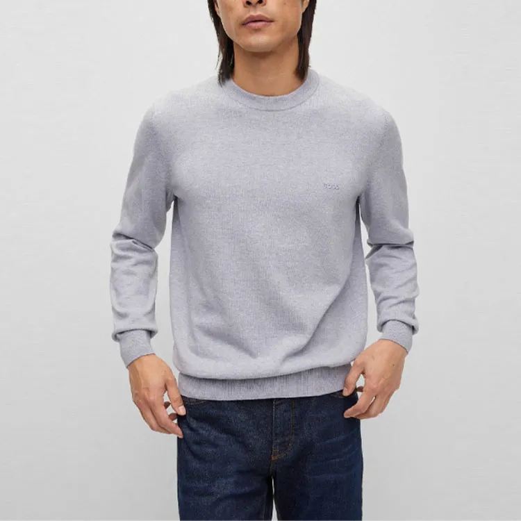 HUGO BOSS Sweaters Men Light Gray-2