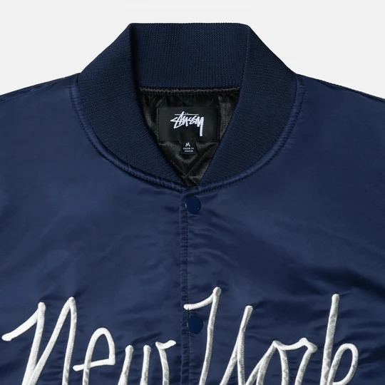 Stussy La Chapter Satin Varsity Jacket - Cheap Rcj Jordan Outlet Stussy La Chapter Satin Varsity Jacket - Cheap Rcj Jordan Outlet