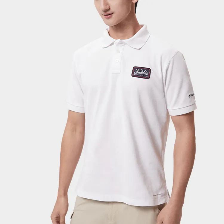 Columbia Polo Shirt Men's White-3