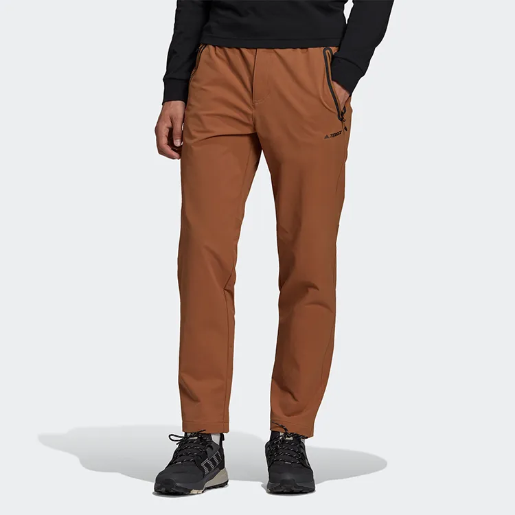 Adidas Knitted Sweatpants Men Earthy Orange-2