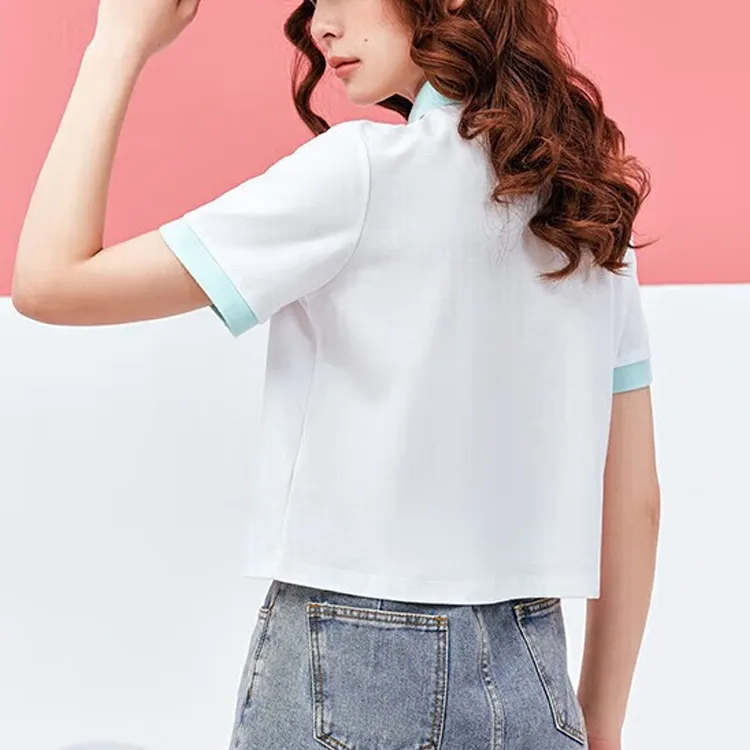 Sesame Street X ANTA Life Collection Polo Shirts Women's Snowflake White-3