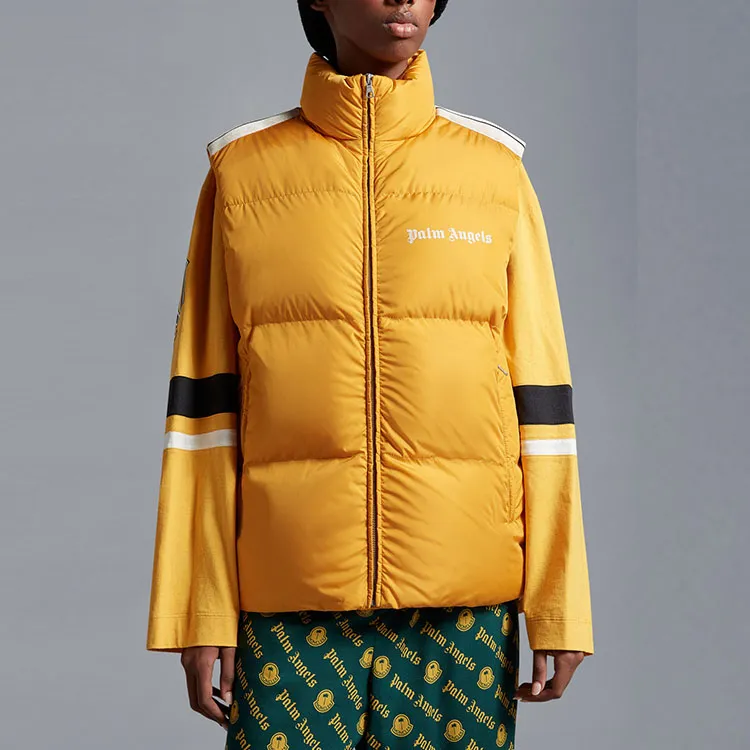 Palm Angels X MONCLER GENIUS MONCLER GENIUS X PALM ANGEL Vests Unisex Yellow-1
