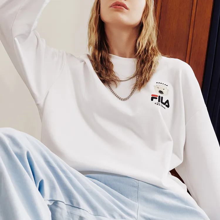 FILA Sweatshirts Men Standard White-4