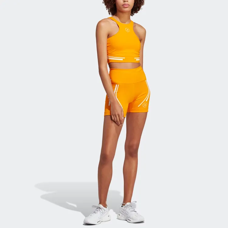 Stella Mccartney X Adidas Casual Shorts Women's Dark Orange Yellow-1