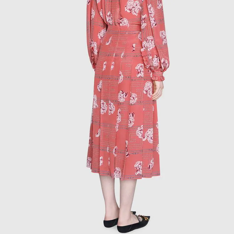 GUCCI Casual Long Skirts Women's Pink-3