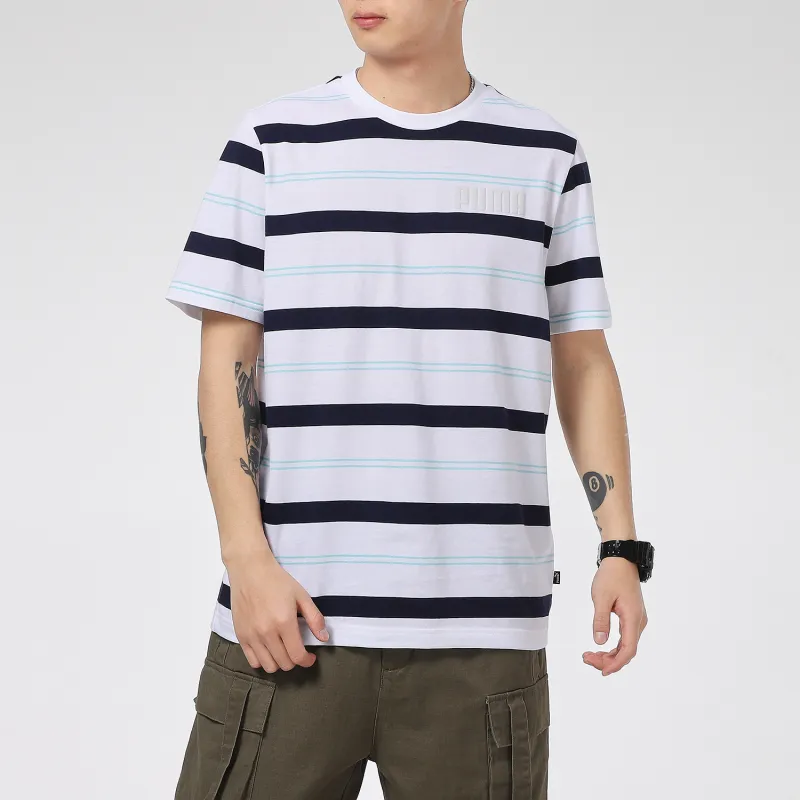 PUMA Suede Set-in Sleeve T-Shirt Men's White-3