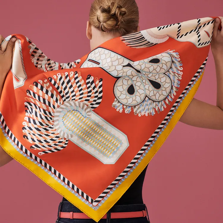 HERMES Silk Scarves Women's Multicolor-3