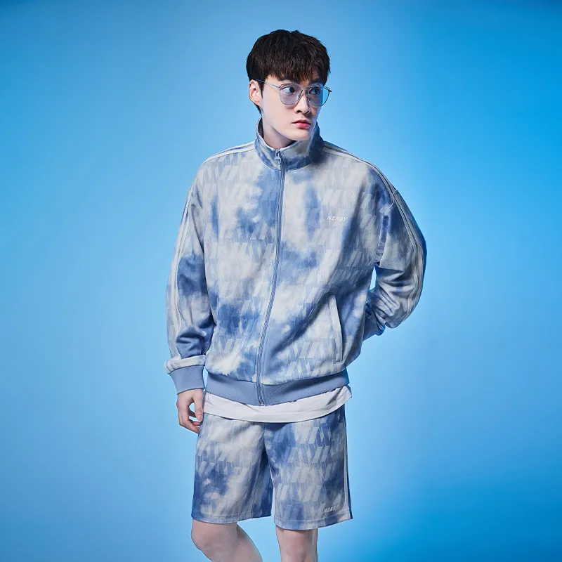 NERDY Loose Fit Shorts Unisex Blue-3
