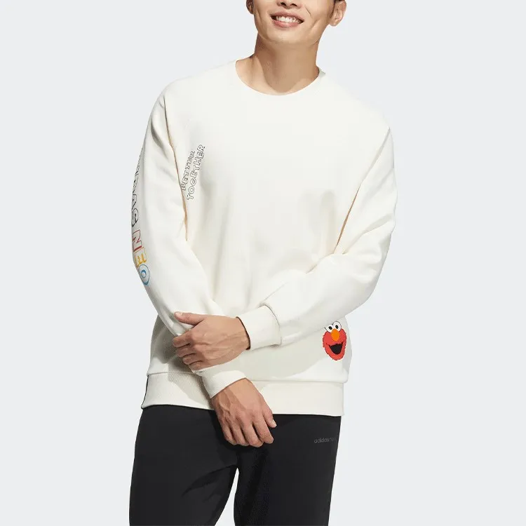 Sesame Street X Adidas Neo Sesame Street Co branded Collection Sweatshirts Men Pink White-1