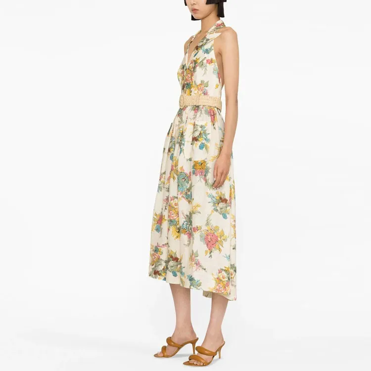 Zimmermann Sleeveless Dresses Women's Almond Beige-3