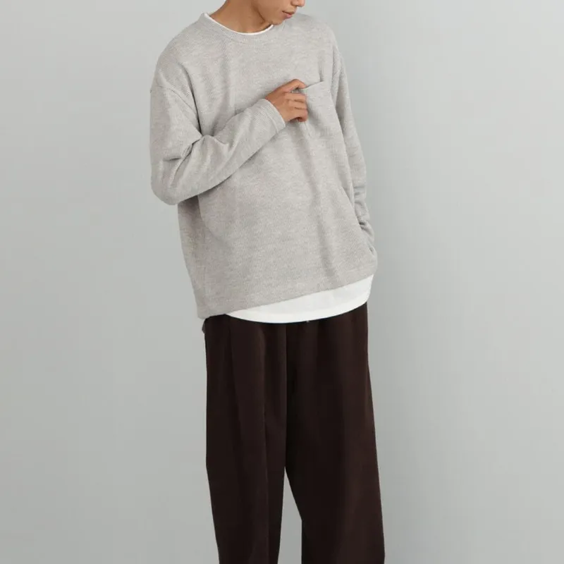 Beams T Shirts Men Gray-5