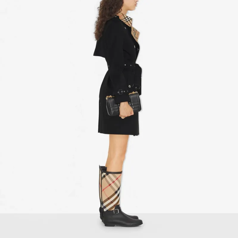 Burberry Vintage Check trim Trench Coat-3