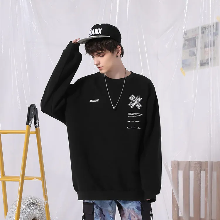 XXGOGO Crew Neck Loose Fit Regular Sweatshirt Unisex-2