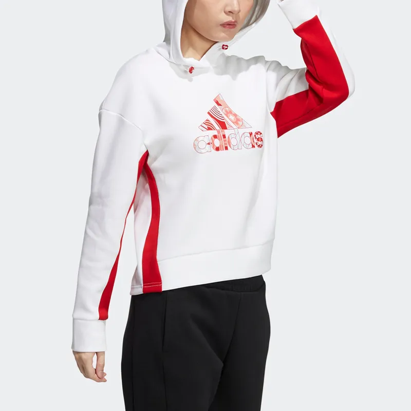 Adidas Cny Hood Sweat Sweatshirt Women's White-4
