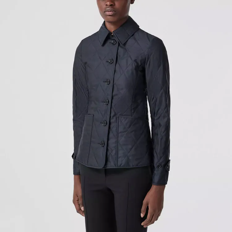 Burberry SS22 Jackets Coats Women's Dark Blue-5