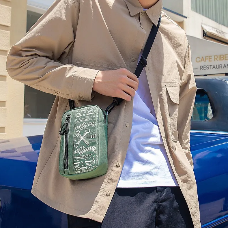 Dickies Polyester Crossbody Bag Shoulder Bag Regular Unisex Green-3